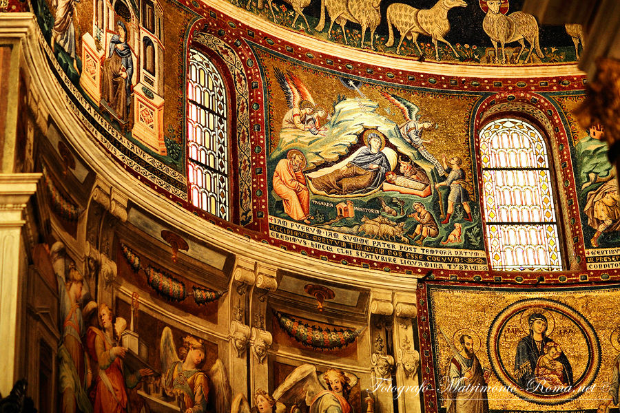 Basilica di Santa Maria in Trastevere - Roma - © Fotografo Matrimonio Roma .net