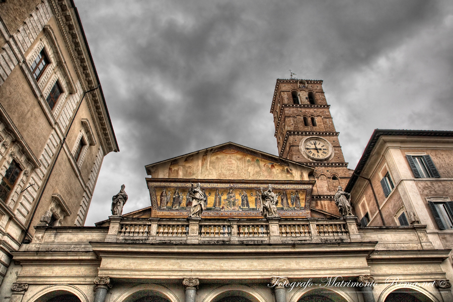 Basilica di Santa Maria in Trastevere - Roma - © Fotografo Matrimonio Roma .net