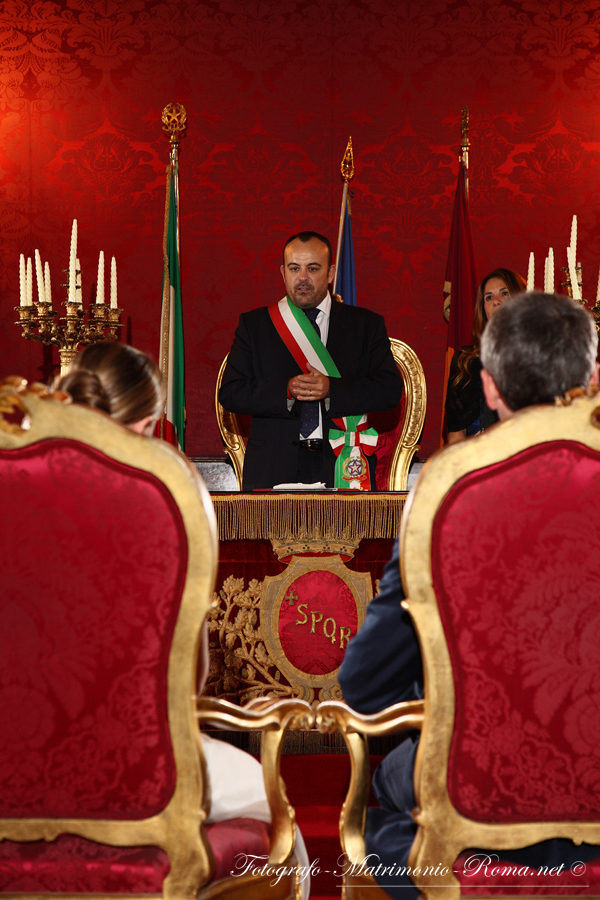 Campidoglio, Sala Rossa - Roma - © Fotografo Matrimonio Roma .net